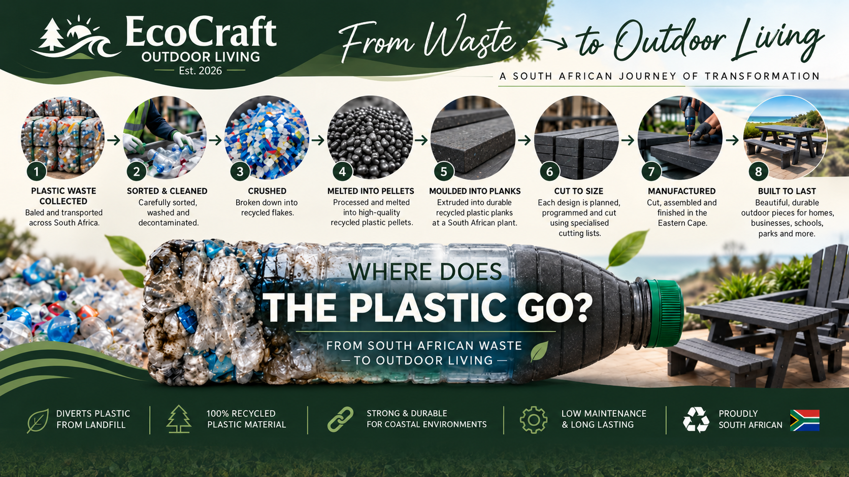 from waste to outdoor living